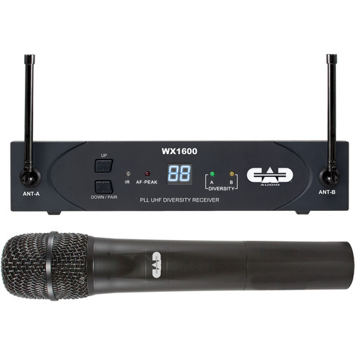 UHF 100-Channel Frequency Agile Handheld Wireless System (542-564MHz)