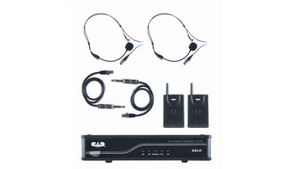 UHF Wireless Dual Bodypack Microphone System K/L Frequency Band