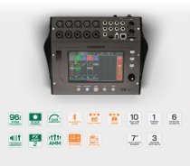 CQ-12T Digital Mixer with 7″ Touchscreen and Bluetooth Connectivity