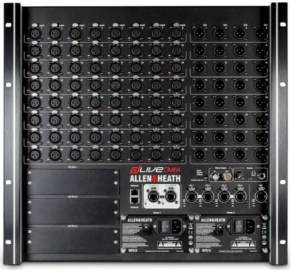 DLive DM64 RUFX MixRack Stage Box