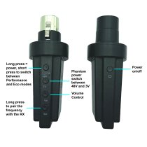 UHF W/L XLR Mic Adapter